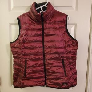 Marc New York Maroon and Black Reversible Vest